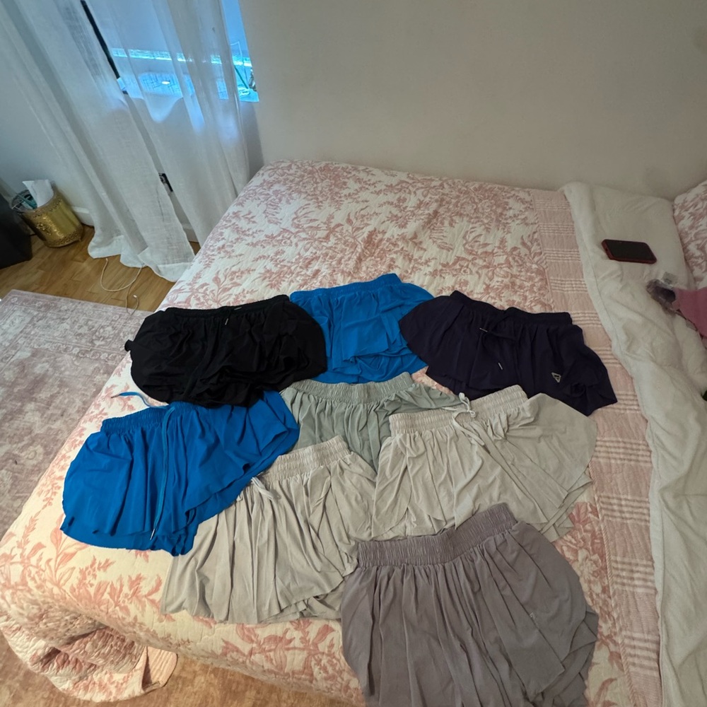 Colorful Athletic Shorts Collection, 8 pairs of Large, Luohongzi shorts!
